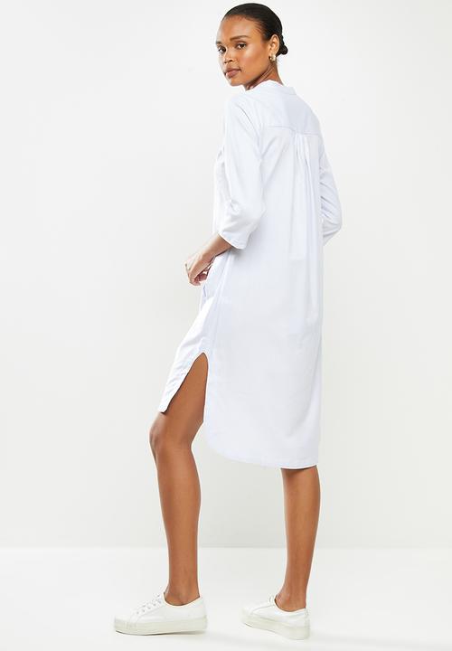 AMANDA LAIRD CHERRY - Lungro tunic -  ice brushed twill