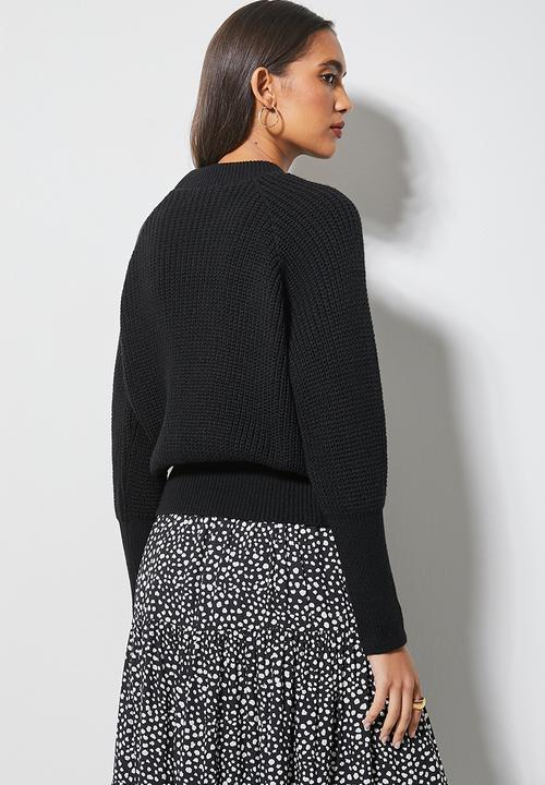 Superbalist - Raglan sleeve jumper - black