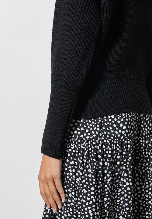 Superbalist - Raglan sleeve jumper - black