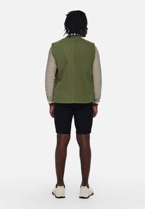 Only & Sons - David life vest - olive night