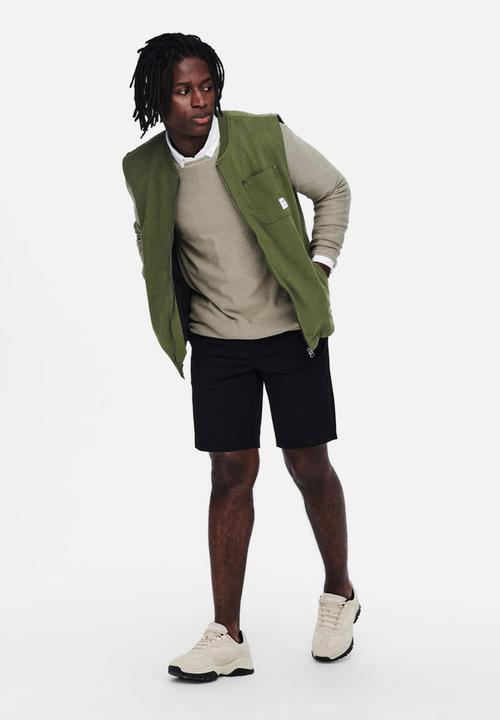 Only & Sons - David life vest - olive night