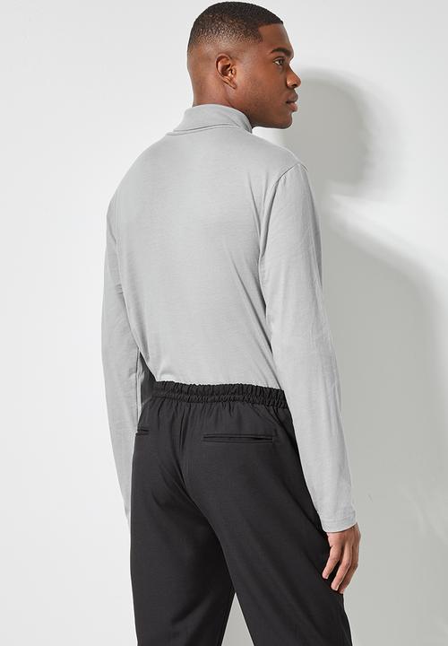 Superbalist - Milan long sleeve roll neck tee - grey
