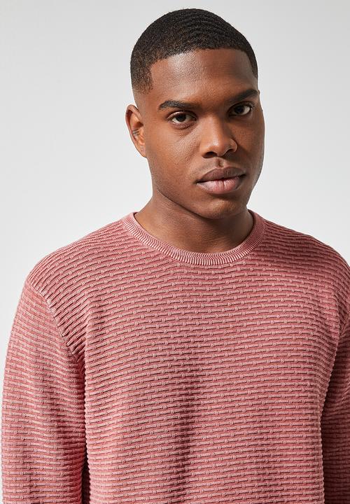 Superbalist - Enzyme wash crew neck - red