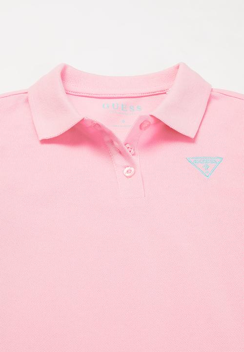 GUESS - Girls short sleeve classic polo - pink