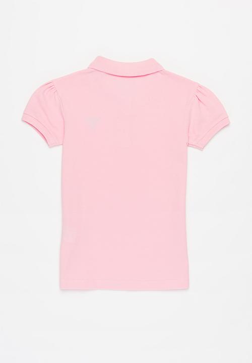 GUESS - Girls short sleeve classic polo - pink