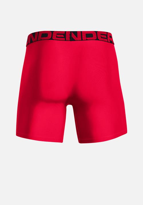 Under Armour - Ua tech 6in 2 pack - red & black