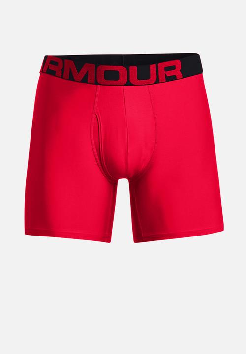 Under Armour - Ua tech 6in 2 pack - red & black