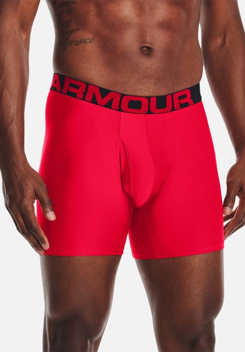 Under Armour - Ua tech 6in 2 pack - red & black