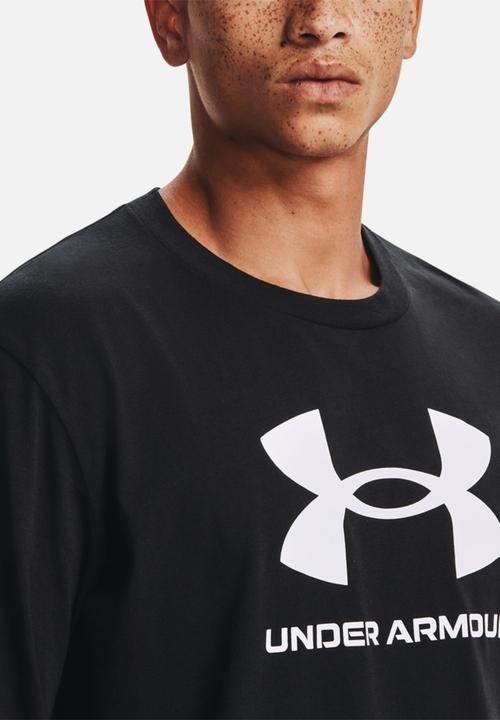 Under Armour - Ua sportstyle logo long sleeve - black  & white
