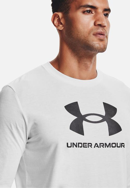 Under Armour - Ua sportstyle logo long sleeve - white & black