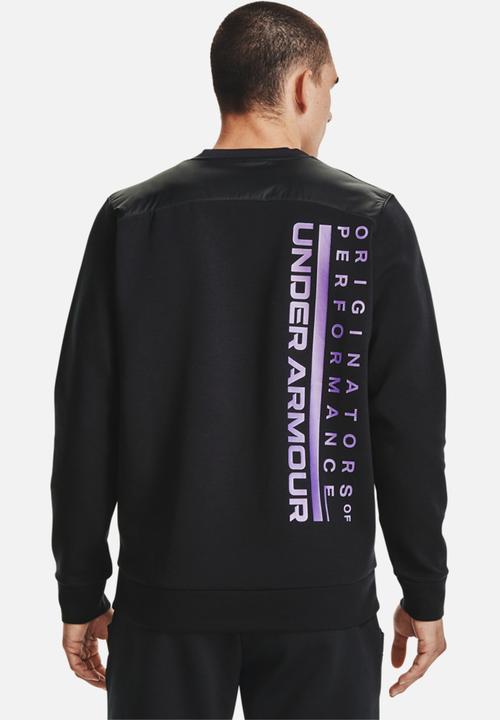 Under Armour - Ua summit knit crew - black / planet purple