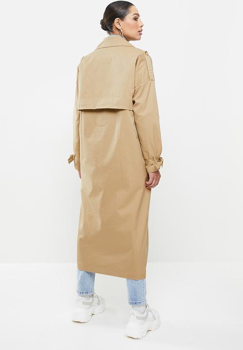 Missguided - Oversized trench coat - tan