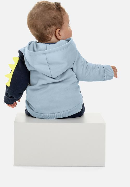 Quimby - Baby boys hoodie & jogger set - blue