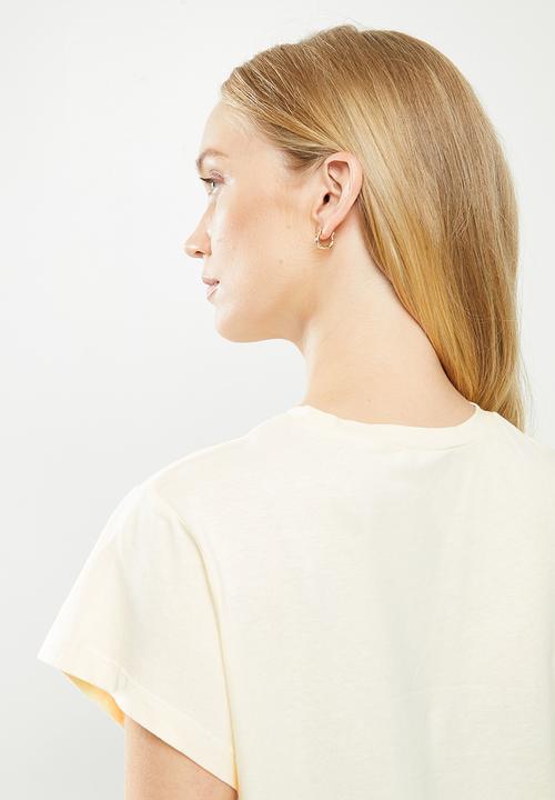 MANGO - T-shirt logohom-h - off white
