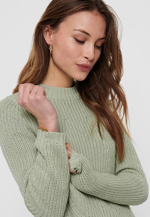 ONLY - Leela life  long sleeve pullover knit - sage