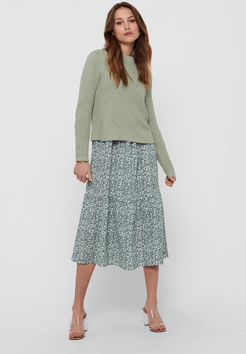 ONLY - Leela life  long sleeve pullover knit - sage