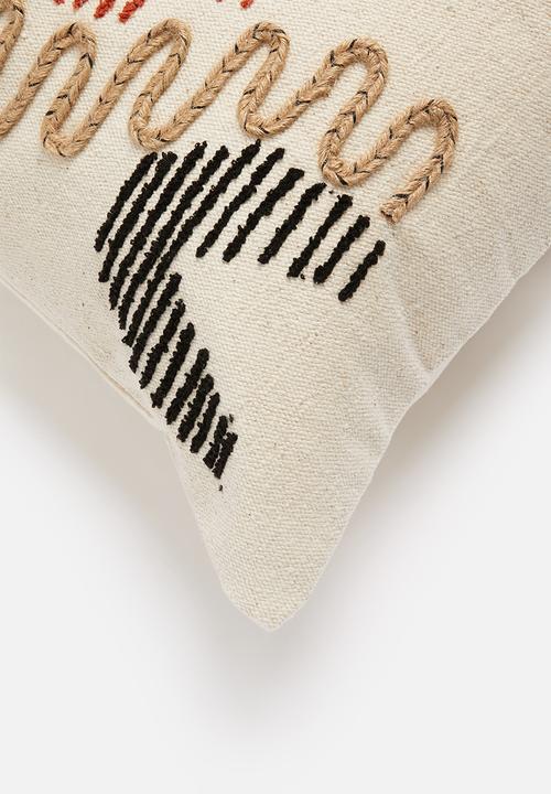 Sixth Floor - Face-it cushion cover - black & white