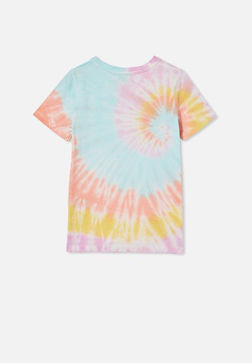 Cotton On - License short sleeve tee - lcn dis mickey/rainbow tie dye