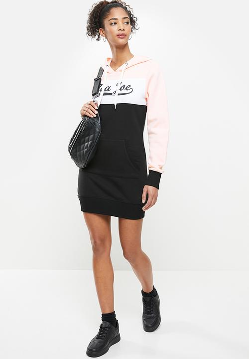 Aca Joe - Colourblock dress - pink & black