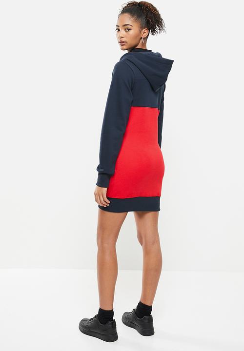 Aca Joe - Colourblock dress - navy & red