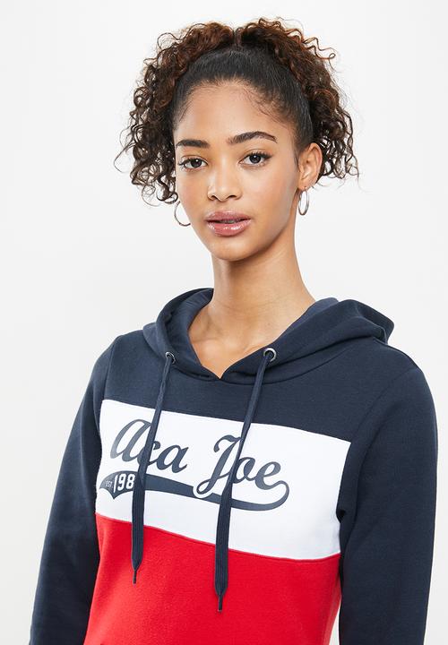 Aca Joe - Colourblock dress - navy & red
