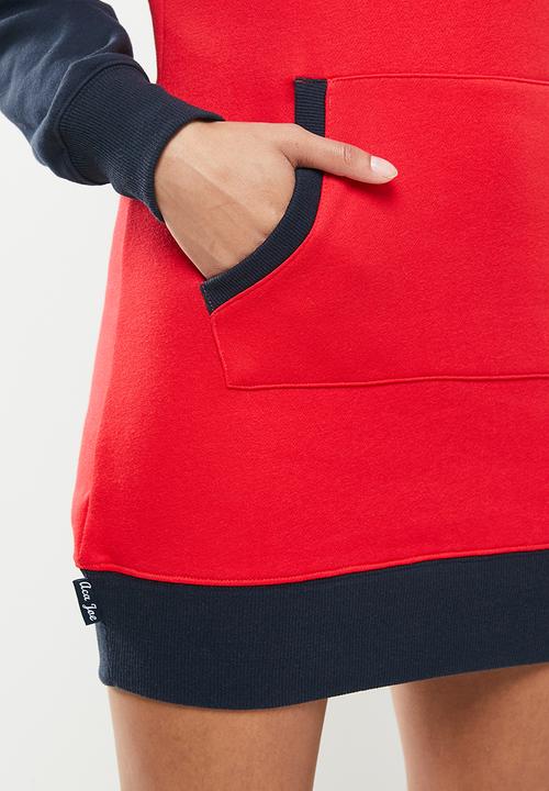 Aca Joe - Colourblock dress - navy & red