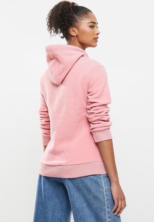 Aca Joe - Polar fleece pullover hoodie - pink