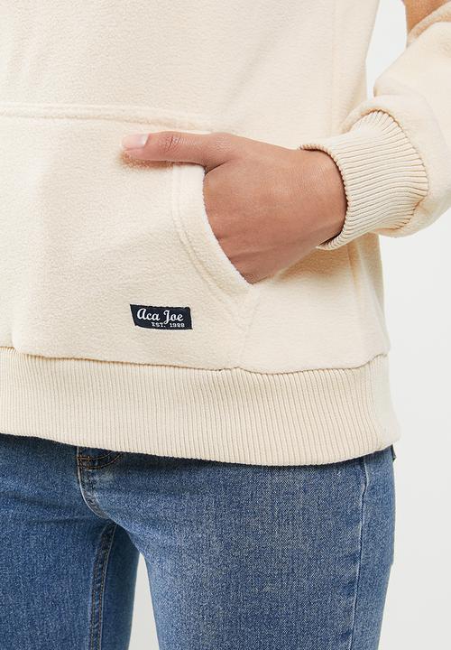 Aca Joe - Aca joe polar fleece pullover hoodie - neutral