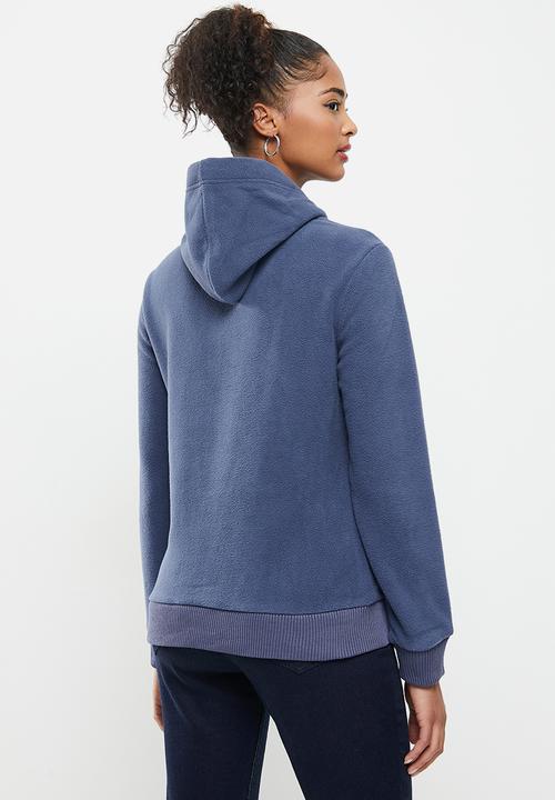 Aca Joe - Aca joe polar fleece pullover hoodie - blue