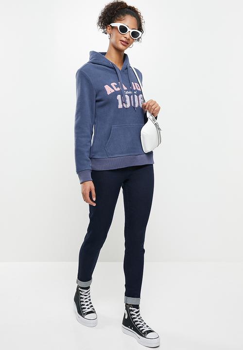 Aca Joe - Aca joe polar fleece pullover hoodie - blue
