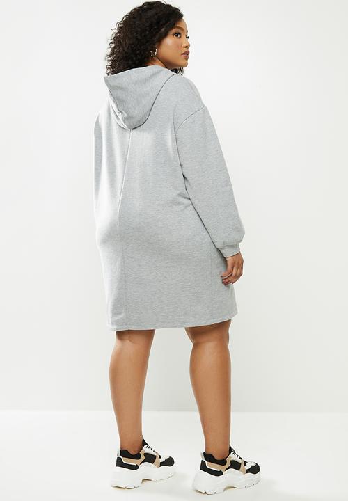 Blake - Hoodie dress - grey melange