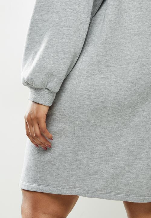 Blake - Hoodie dress - grey melange