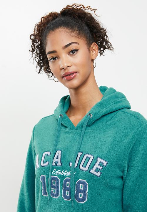 Aca Joe - Aca joe polar fleece pullover hoodie - green