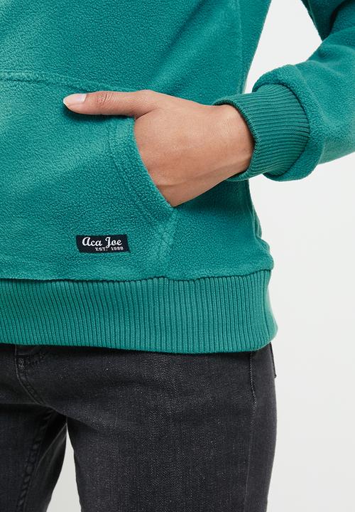 Aca Joe - Aca joe polar fleece pullover hoodie - green