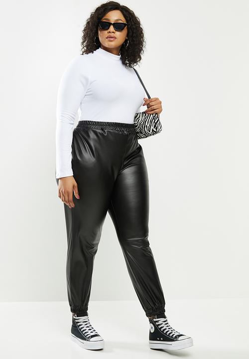 Blake - Pu jogger - black