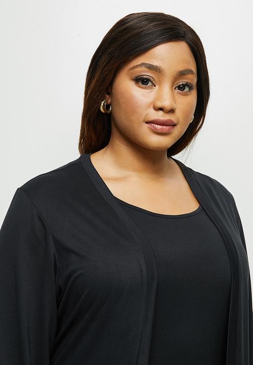 edit Plus - Lightweight cardi - black