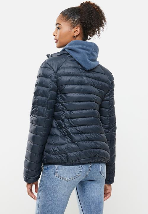 Aca Joe - Zip thru puffer jacket - navy