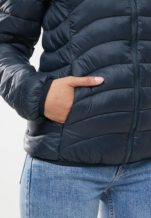 Aca Joe - Zip thru puffer jacket - navy
