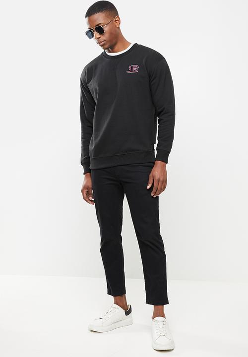 Ben Sherman - B crew top - black