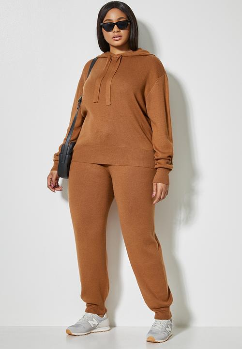 Superbalist - Knitwear hoodie - tobacco