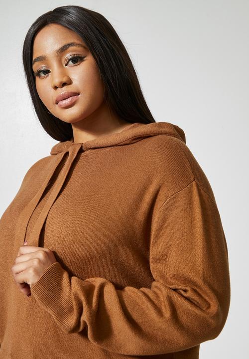 Superbalist - Knitwear hoodie - tobacco
