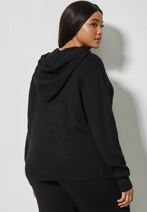 Superbalist - Knitwear hoodie - black