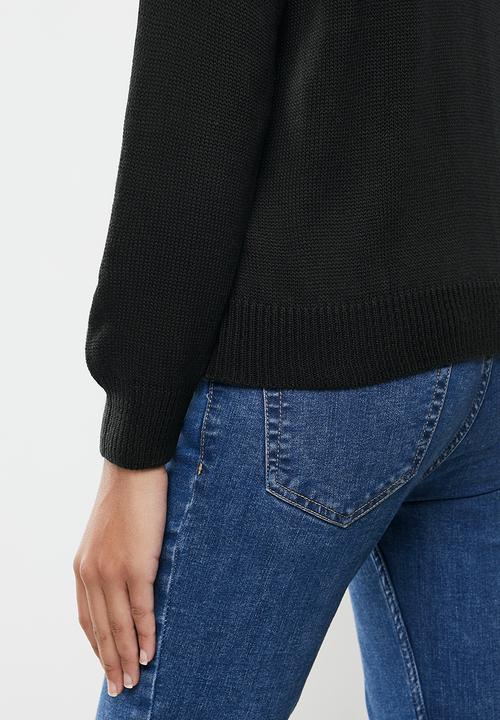 Me&B - Colourblock jumper - black & white