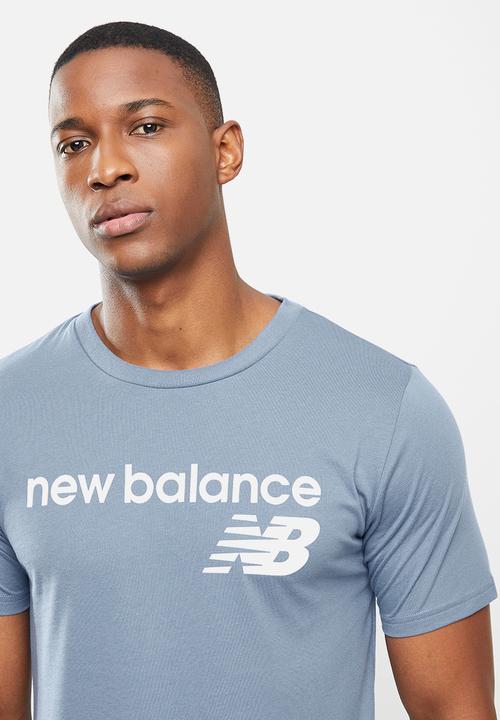 New Balance  - New Balance classics core logo tee - blue