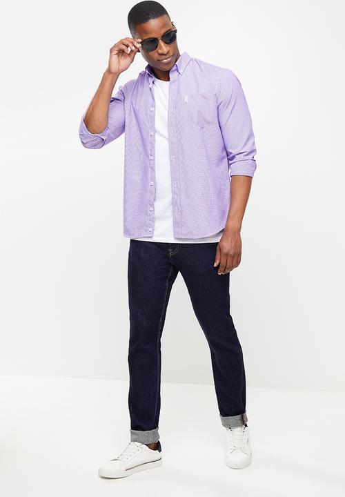 Ben Sherman - Small ging shirt - purple