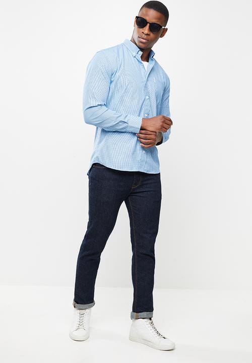 Ben Sherman - Small ging shirt - blue