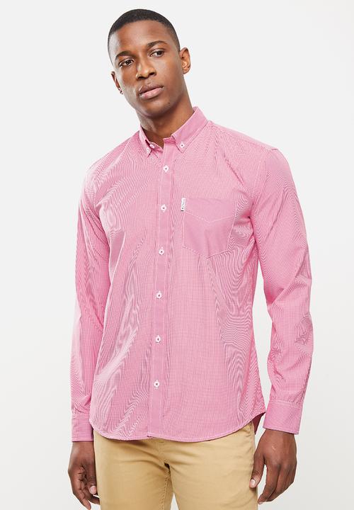 Ben Sherman - Small ging shirt - red