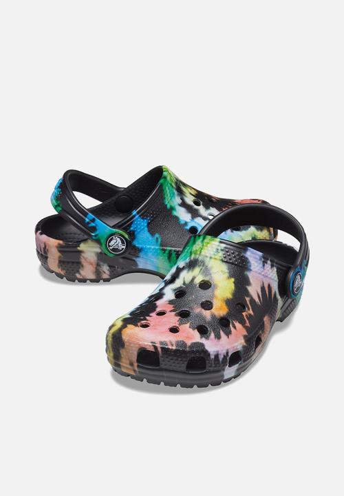 Crocs - Classic tie dye graphic clog k - black