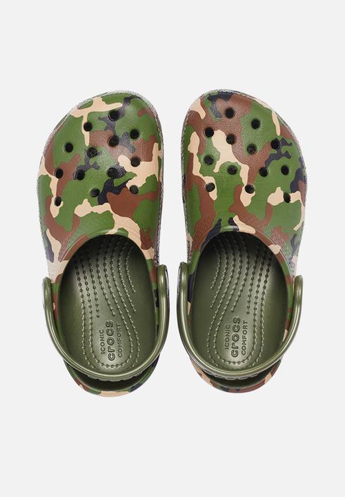 Crocs - Classic printed clog k - army green/multi