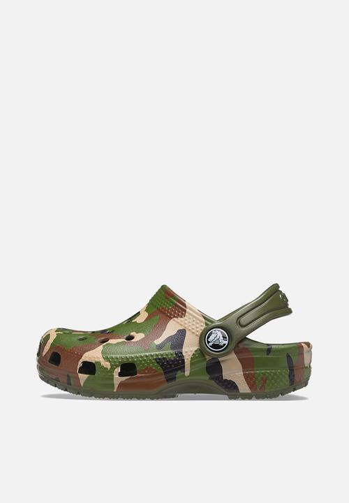 Crocs - Classic printed clog k - army green/multi